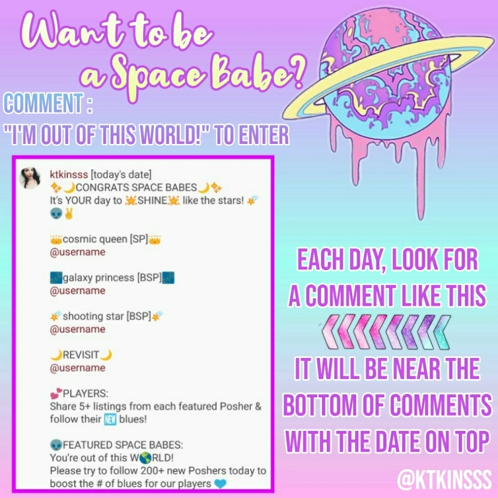 SEE 🆕 LISTING! ⭐ SPACE BABES 🌎🌠👽✌ - Picture 3 of 7